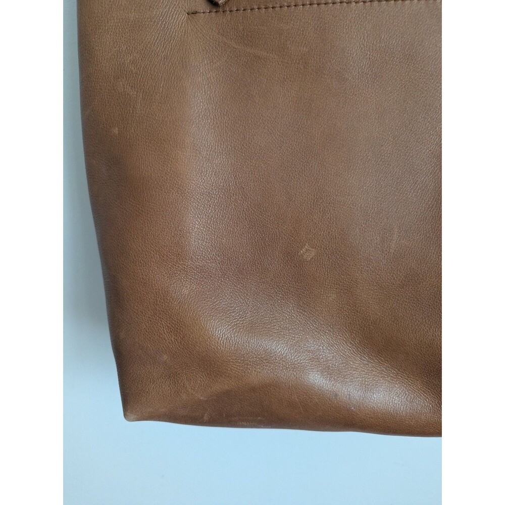 MADEWELL English Saddle Leather The Medium Transport Tote F5788 Distressed - Picture 11 of 16